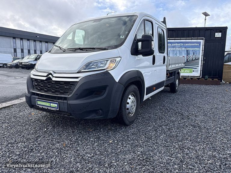 Citroën JUMPER 2.0 DUB.CAB Open-Laadbak z 2018 roku, skrzyniowy z zagranicy — przód pojazdu