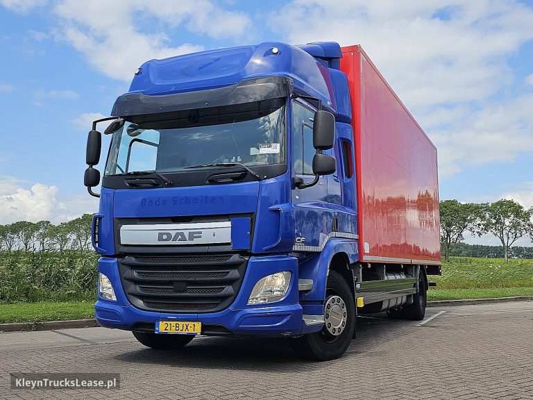DAF CF 400 TAILLIFT z 2017 roku, kontener z zagranicy — przód pojazdu