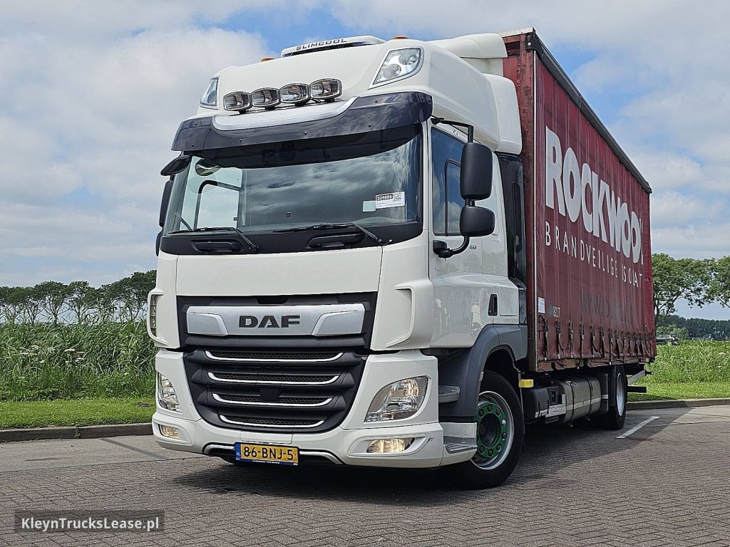 DAF CF 450 LZV z 2019 roku, firanka z zagranicy — przód pojazdu