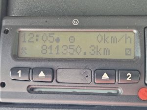 Licznik przebiegu — DAF CF 85.360 FAS 6X2 EEV z 2009 roku