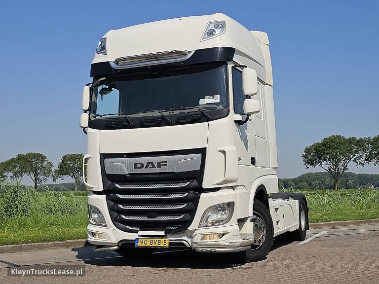 DAF XF 430 SSC FT MX13 z 2019 roku, ciągnik siodłowy z zagranicy — przód pojazdu