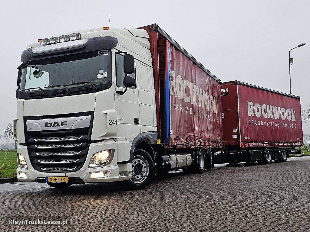 DAF XF 450 FAN 6X2 STEERAXLE z 2019 roku, firanka z zagranicy — przód pojazdu