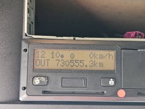 Licznik przebiegu — DAF XF 480 z 2018 roku