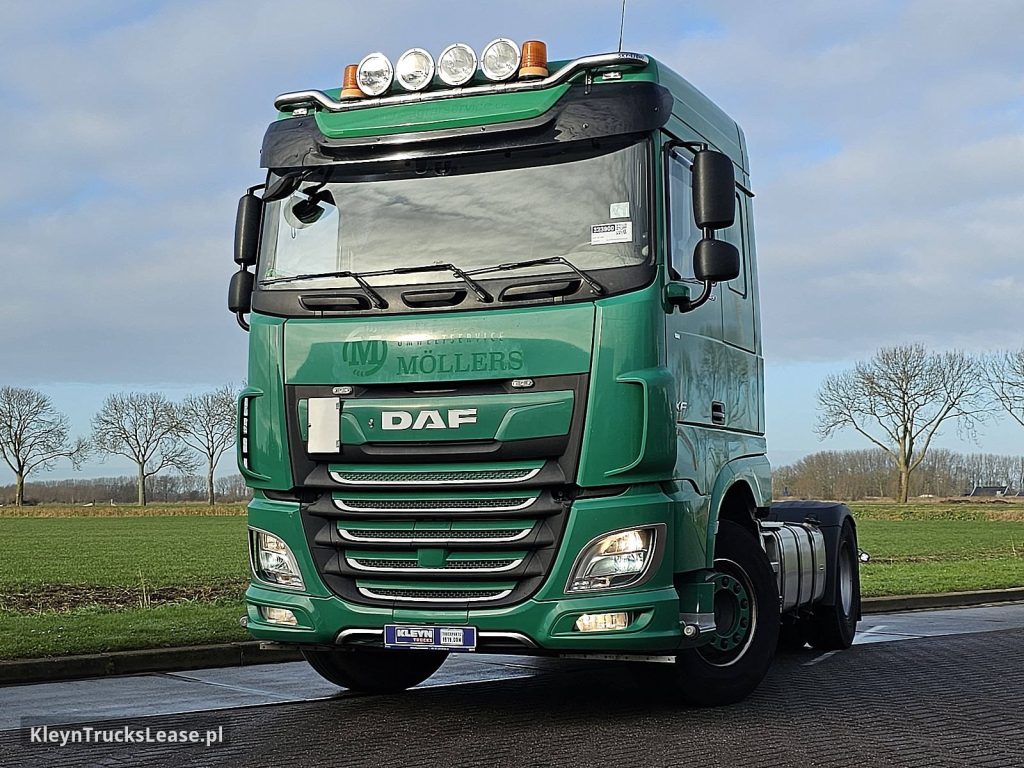 DAF XF 480 SPACECAB PTO+HYDR. z 2020 roku, ciągnik siodłowy z zagranicy — przód pojazdu