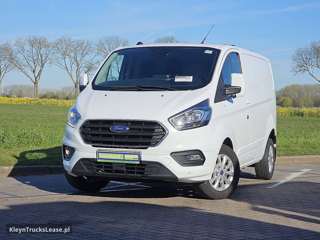Ford TRANSIT CUSTOM 2.0 L1H1 LIMITED 130Pk! z 2022 roku, blaszak z zagranicy — przód pojazdu