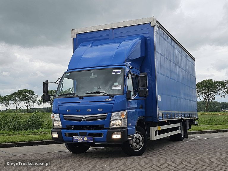 Fuso CANTER 7C18 MANUAL AIRCO LIFT z 2020 roku, firanka z zagranicy — przód pojazdu
