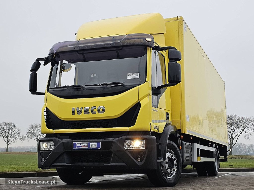 Iveco 120E21 EUROCARGO AIRCO TAILLIFT z 2019 roku, kontener z zagranicy — przód pojazdu