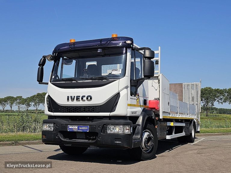 Iveco 160E21 EUROCARGO MACHINE TRANSPORT z 2019 roku, autolaweta z zagranicy — przód pojazdu
