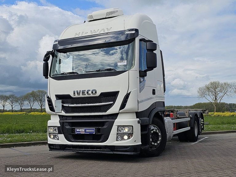 Iveco AS260S42 STRALIS 6X2 INTARDER ALCOA'S z 2018 roku, system BDF z zagranicy — przód pojazdu