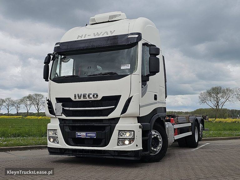 Iveco AS260S42 STRALIS 6X2 INTARDER ALCOA'S z 2018 roku, system BDF z zagranicy — przód pojazdu