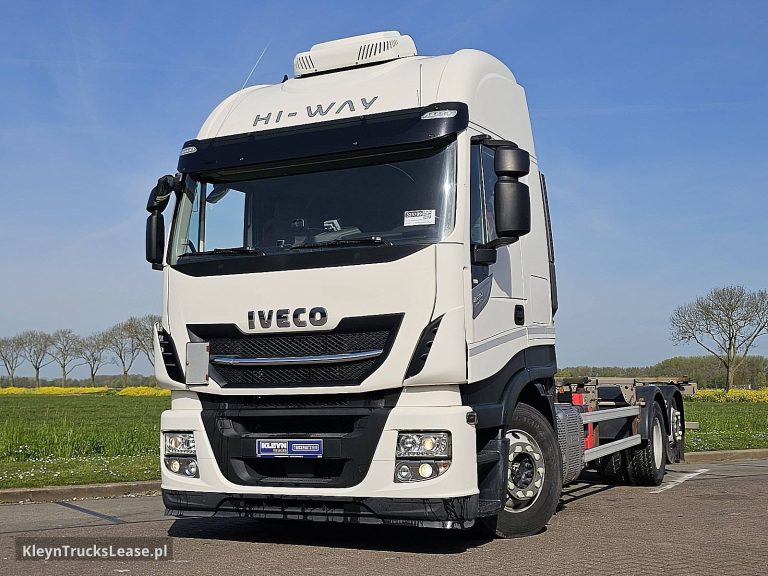 Iveco AS260S42 STRALIS 6X2 INTARDER ALCOA'S z 2018 roku, system BDF z zagranicy — przód pojazdu
