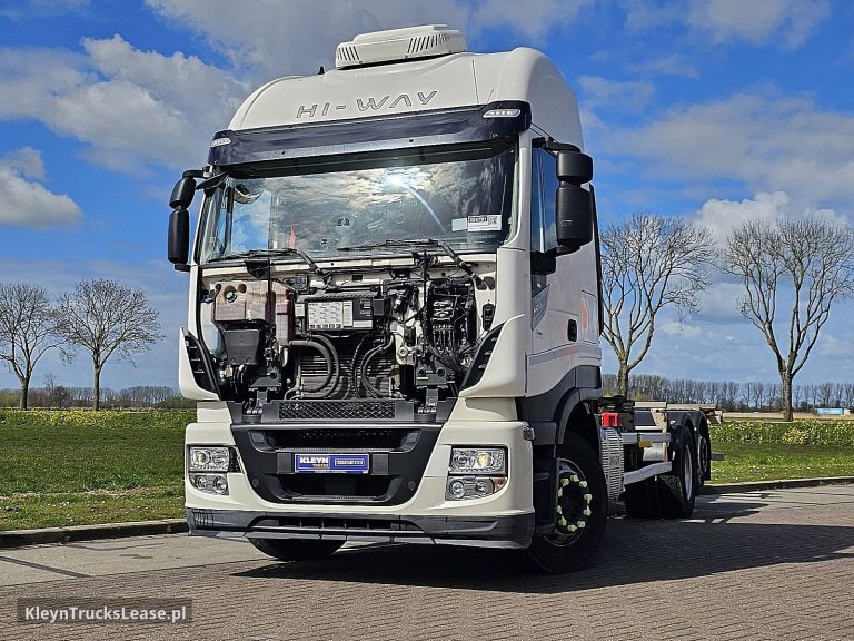 Iveco AS260S42 STRALIS 6X2 INTARDER ALCOA'S z 2018 roku, system BDF z zagranicy — przód pojazdu