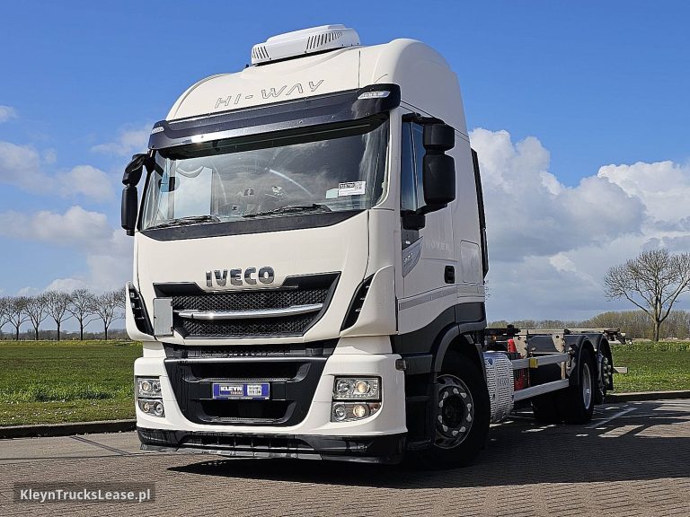 Iveco AS260S42 STRALIS 6X2 INTARDER ALCOA'S z 2018 roku, system BDF z zagranicy — przód pojazdu