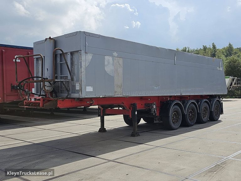 Kelberg 4 AXLE ALU TIPPER 48T TOTAL 36M3 z 2016 roku, wywrotka z zagranicy — przód pojazdu