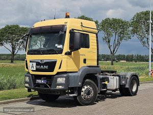 Strona kierowcy z przodu — MAN 18.430 TGS 4x4 z 2021 roku