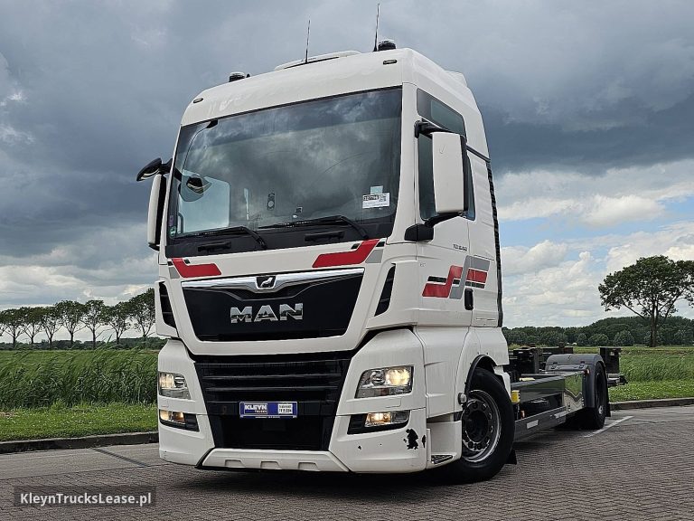 MAN 18.460 TGX z 2017 roku, system BDF z zagranicy — przód pojazdu