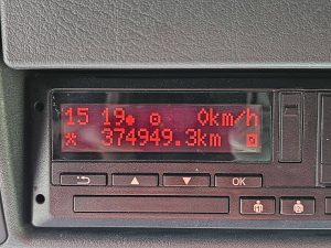 Licznik przebiegu — MAN 18.500 TGX 25M5 ALU CEREAL OVA z 2019 roku