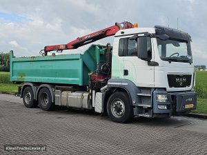 Strona pasażera z przodu — MAN 26.400 TGS 6X4H-4 EEV HMF CRANE z 2012 roku