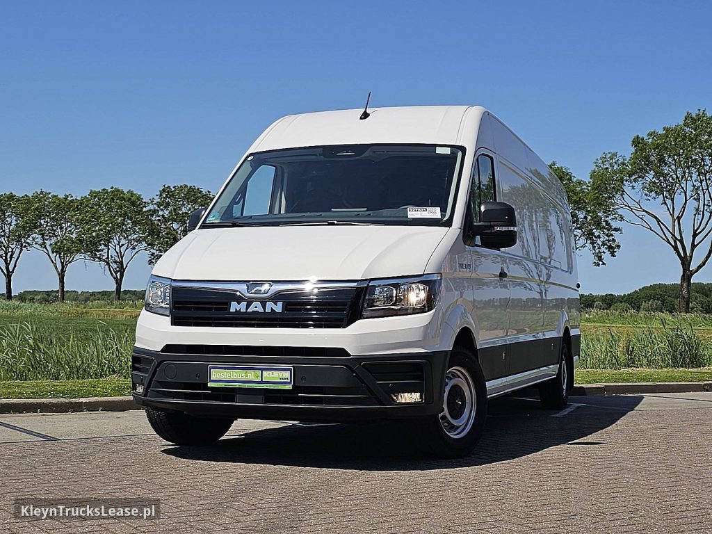 MAN TGE 3.140 L5H3 Extralang Nieuw z 2024 roku, blaszak z zagranicy — przód pojazdu