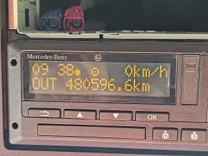 Licznik przebiegu — Mercedes-Benz ACTROS 1845 LS 4X4 HAD PTO+HYDR RET z 2022 roku
