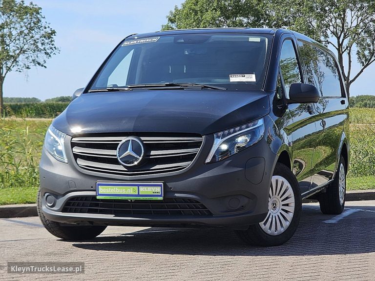 Mercedes-Benz EVITO L3 XL LED 280Km WLTP z 2025 roku, blaszak z zagranicy — przód pojazdu