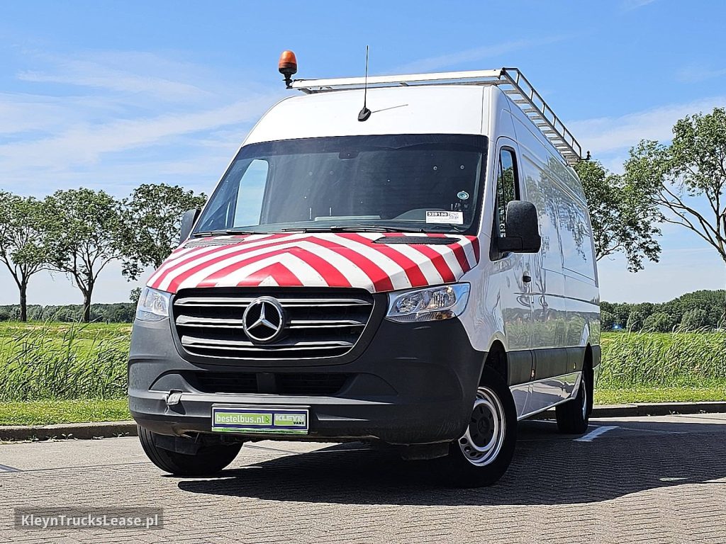 Mercedes-Benz SPRINTER 314 L3H2 Maxi Euro6 AC! z 2019 roku, blaszak z zagranicy — przód pojazdu