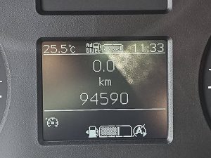 Licznik przebiegu — Mercedes-Benz SPRINTER 317 L2H2 Mbux Navi AC z 2023 roku