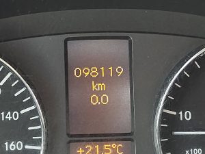 Licznik przebiegu — Mercedes-Benz SPRINTER 519 L2H2 V6 3.0Ltr Airco z 2018 roku