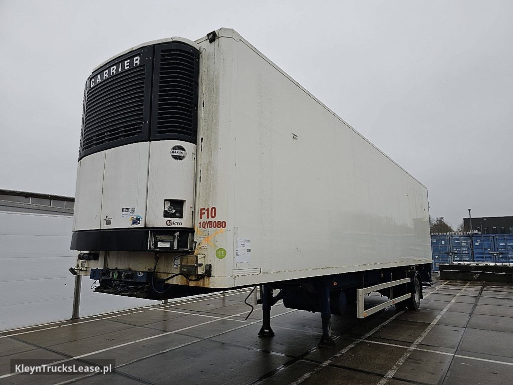 Netam Fruehauf ONCRS 22 110 CITY 1 AS LAADKLEP z 1999 roku, chłodnia z zagranicy — przód pojazdu