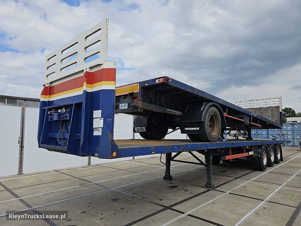 Pacton TXD339 3 AXLE PLATFORM z 2001 roku, platforma z zagranicy — przód pojazdu