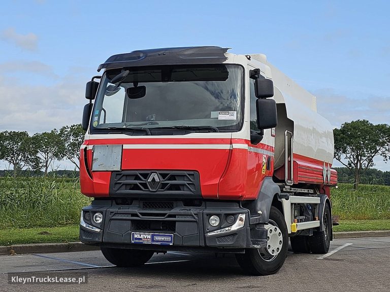 Renault D 250 D 16 250 FUEL 11.000 z 2016 roku, cysterna z zagranicy — przód pojazdu