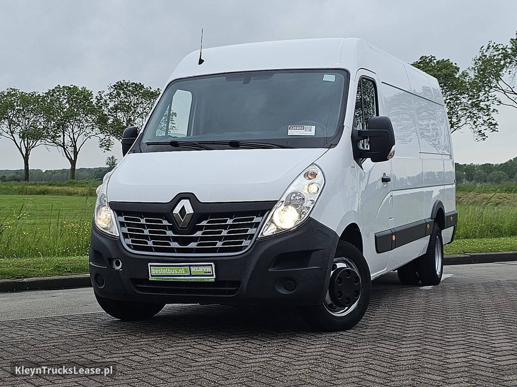 Renault MASTER T35 dubbel lucht EURO6 z 2018 roku, blaszak z zagranicy — przód pojazdu
