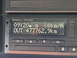 Licznik przebiegu — Renault T 480 HIGH 13 LITER 480 PS z 2022 roku