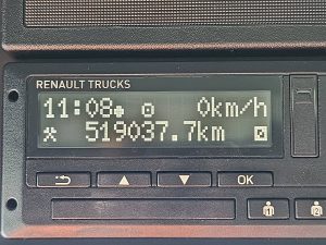 Licznik przebiegu — Renault T 480 HIGH 13 LITER 480 PS z 2022 roku