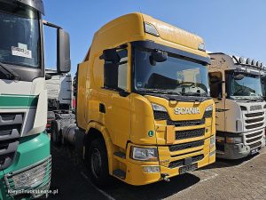 Strona pasażera z przodu — Scania G410 z 2021 roku