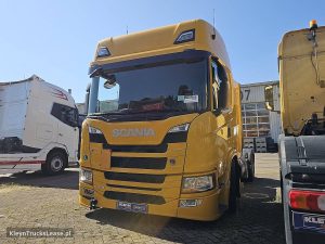 Przód pojazdu — Scania G410 LNG z 2021 roku