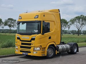 Strona kierowcy z przodu — Scania G410 LNG z 2021 roku