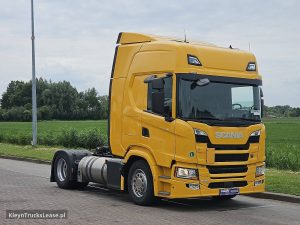 Strona pasażera z przodu — Scania G410 LNG z 2021 roku