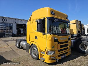 Strona pasażera z przodu — Scania G410 LNG z 2021 roku