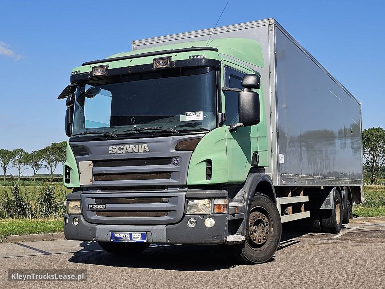 Scania P380 6X2*4 RETARDER LIFT z 2008 roku, kontener z zagranicy — przód pojazdu