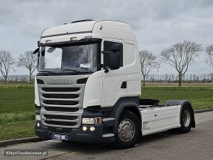 Strona kierowcy z przodu — Scania R410 z 2016 roku