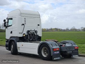 Strona kierowcy z tyłu — Scania R410 z 2016 roku