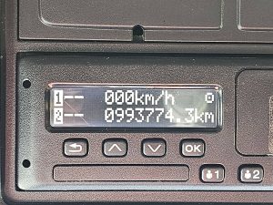 Licznik przebiegu — Scania R410 z 2016 roku
