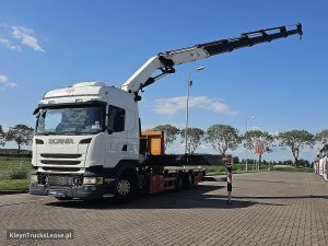 Przód pojazdu — Scania R450 z 2015 roku