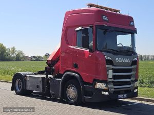 Strona pasażera z przodu — Scania R450 CRANE HMF 1720-K4 z 2019 roku