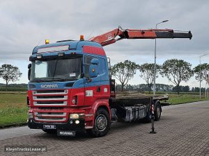 Strona kierowcy z przodu — Scania R480 6X2 MANUAL CRANE z 2007 roku