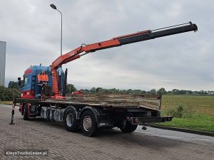 Strona kierowcy z tyłu — Scania R480 6X2 MANUAL CRANE z 2007 roku