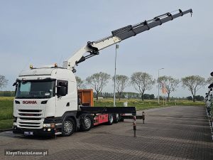 Strona kierowcy z przodu — Scania R490 8X2*6 HMF 6020K6 z 2015 roku