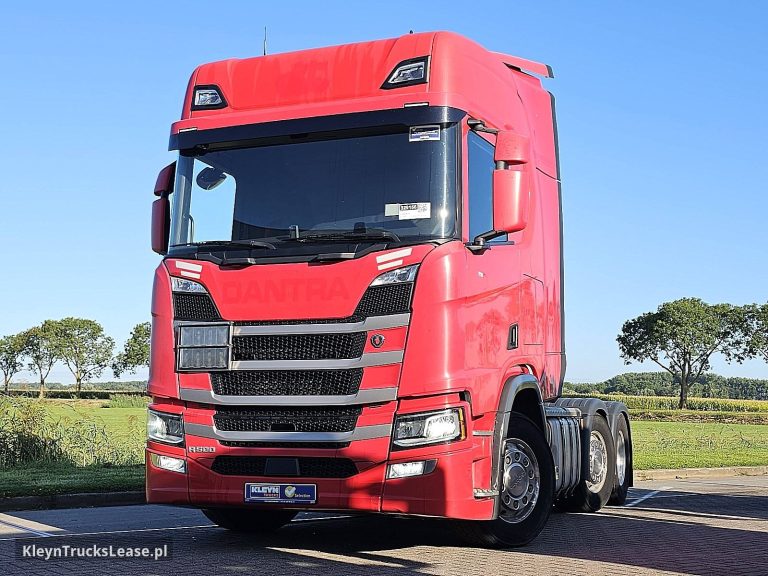Scania R500 6x2/4 RETARDER ADR z 2021 roku, ciągnik siodłowy z zagranicy — przód pojazdu