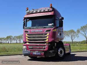 Przód pojazdu — Scania R520 z 2014 roku